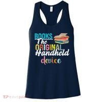 Books The Original Handheld Device Book Librarian Women's Tank Top thumb 0