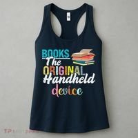 Books The Original Handheld Device Book Librarian Women's Tank Top thumb 3