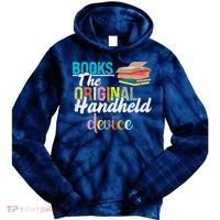 Books The Original Handheld Device Book Librarian Tie Dye Hoodie thumb 0