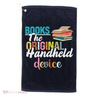 Books The Original Handheld Device Book Librarian Golf Towel thumb 0