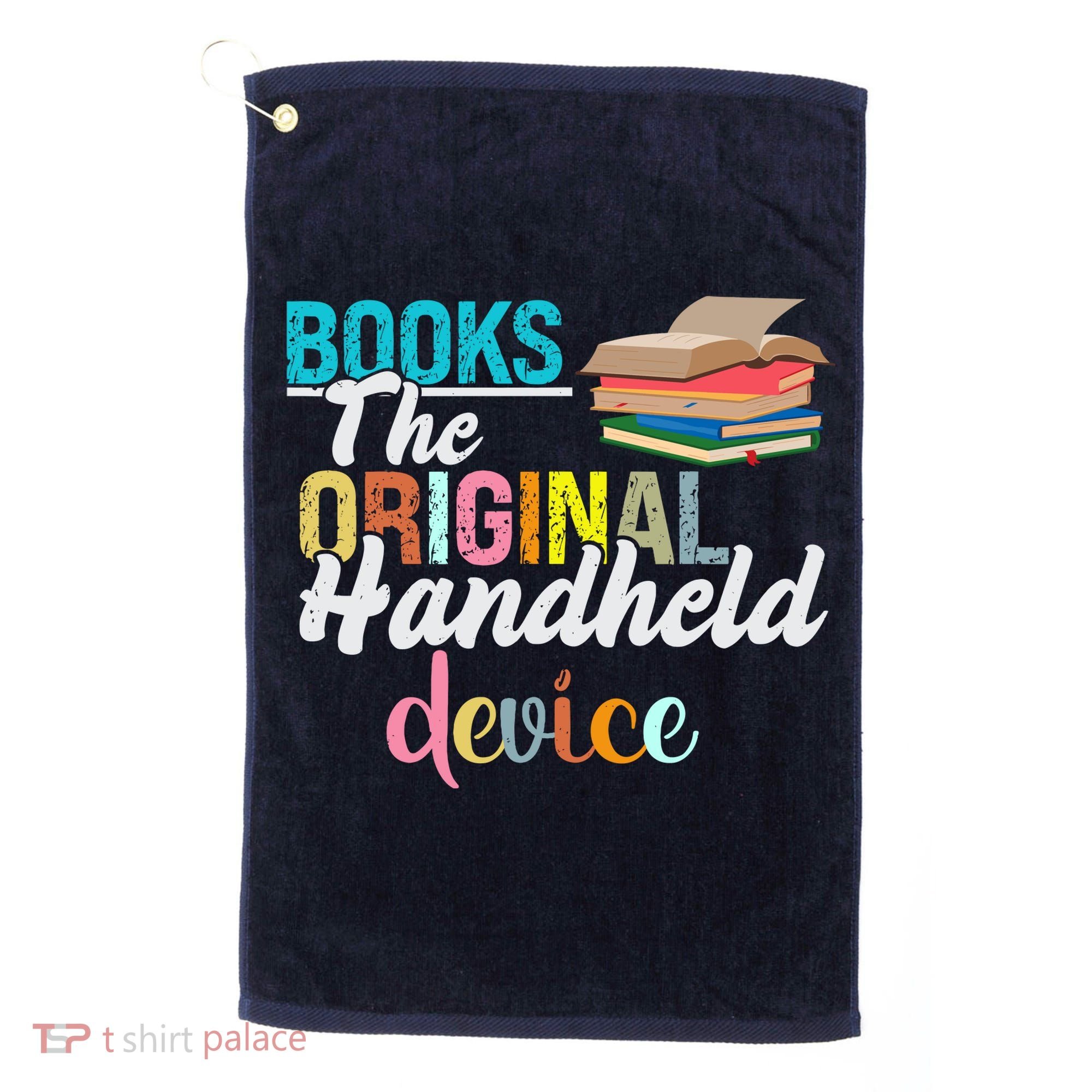 Books The Original Handheld Device Book Librarian Golf Towel