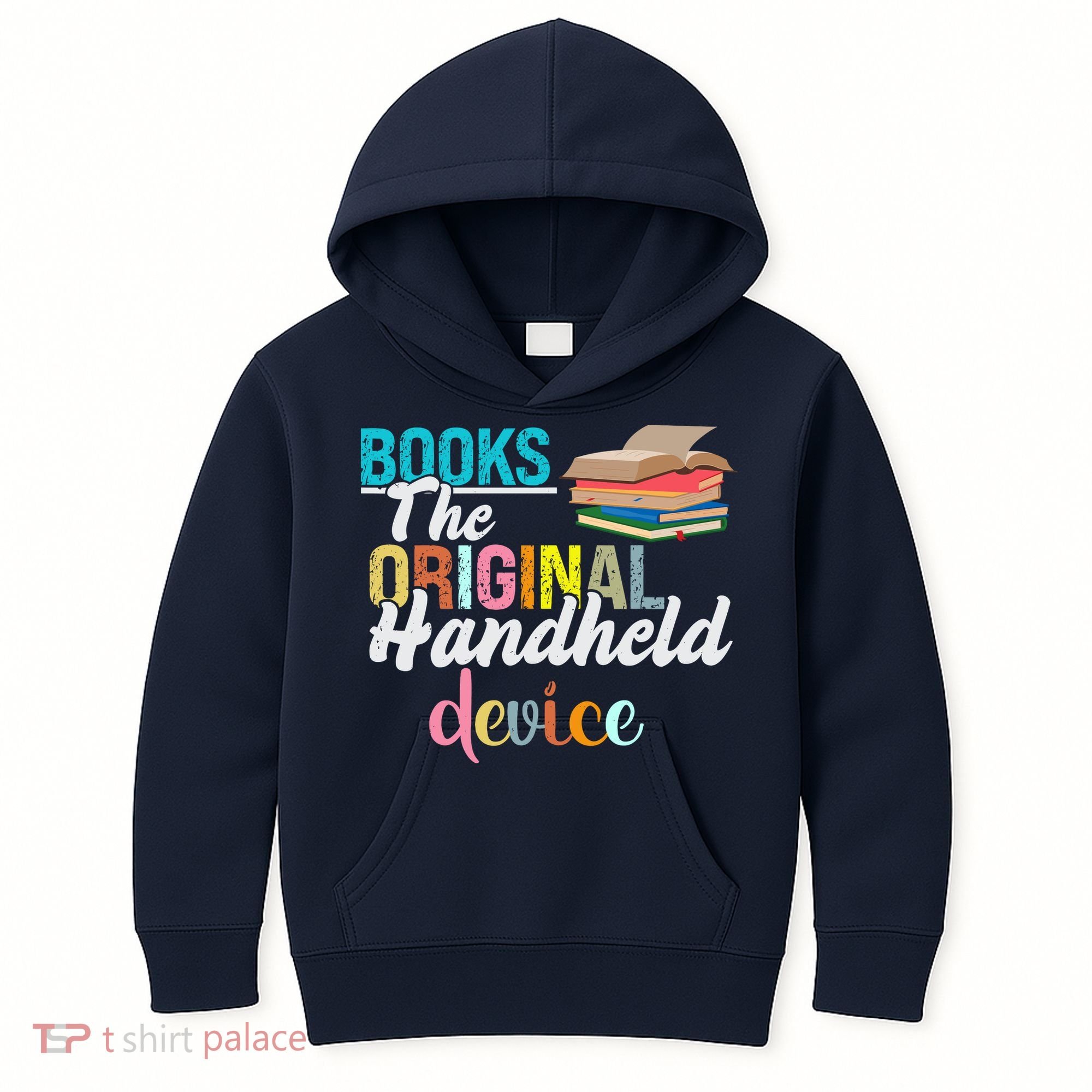 Books The Original Handheld Device Book Librarian Kids Hoodie