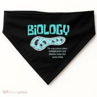 Biology The Only Science Cells Biologist Pun Funny Biology USA-Made Doggie Bandana thumb 0