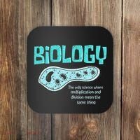 Biology The Only Science Cells Biologist Pun Funny Biology Coaster thumb 0