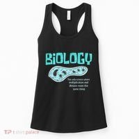 Biology The Only Science Cells Biologist Pun Funny Biology Women's Tank Top thumb 0