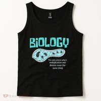 Biology The Only Science Cells Biologist Pun Funny Biology Tank Top thumb 2
