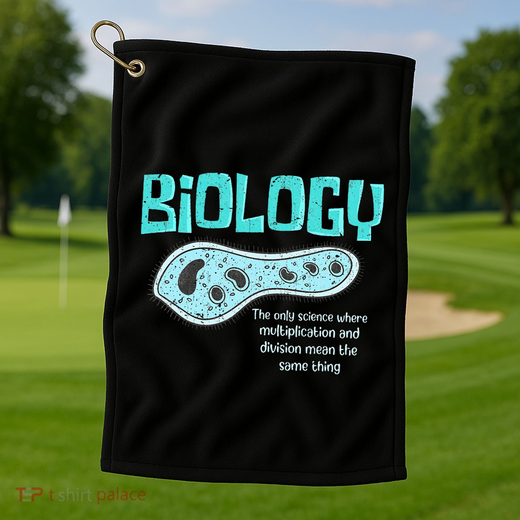 Biology The Only Science Cells Biologist Pun Funny Biology Golf Towel