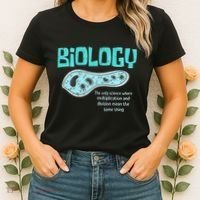 Biology The Only Science Cells Biologist Pun Funny Biology Women's T-Shirt thumb 2