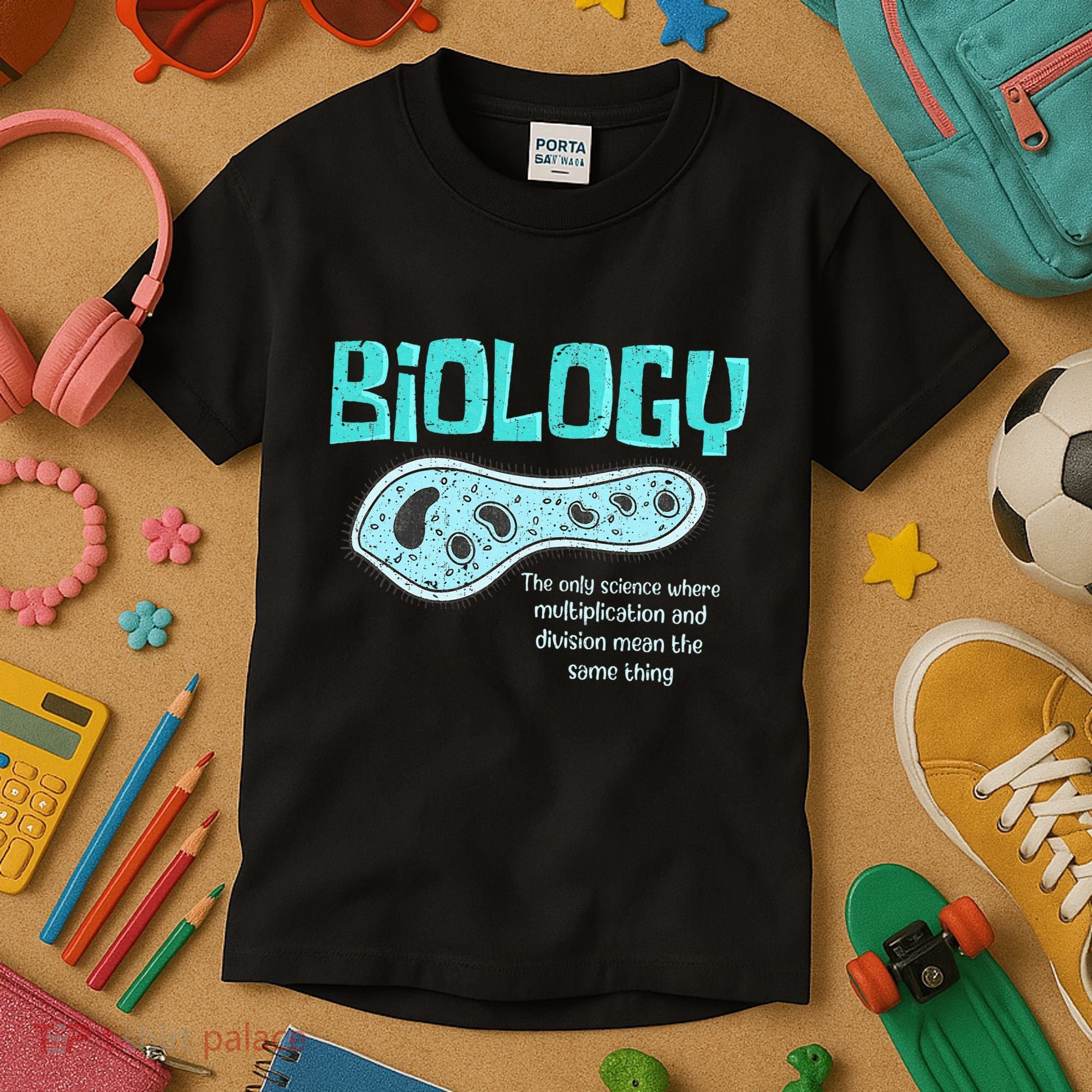 Biology The Only Science Cells Biologist Pun Funny Biology Kids T-Shirt