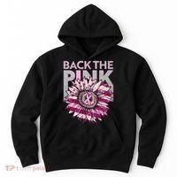 Back The Pink Breast Cancer Awareness Sunflower Ribbon Hoodie thumb 0