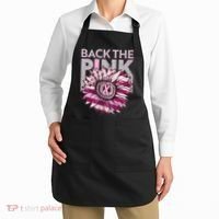 Back The Pink Breast Cancer Awareness Sunflower Ribbon Apron thumb 2