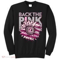 Back The Pink Breast Cancer Awareness Sunflower Ribbon Sweatshirt thumb 0
