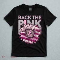 Back The Pink Breast Cancer Awareness Sunflower Ribbon T-Shirt thumb 5