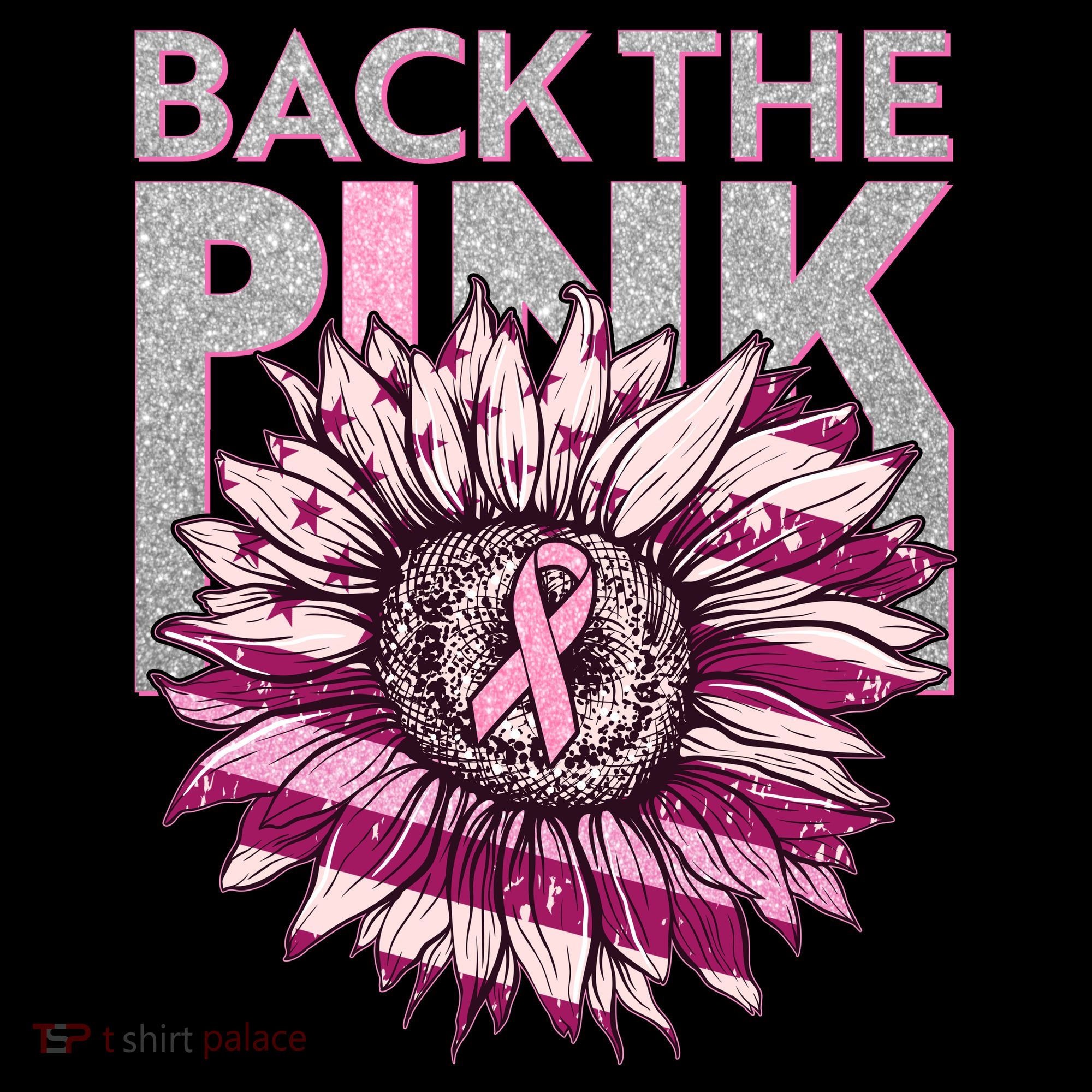 Back The Pink Breast Cancer Awareness Sunflower Ribbon Coffee Mug