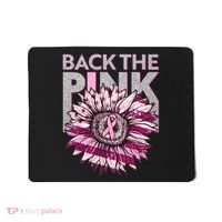 Back The Pink Breast Cancer Awareness Sunflower Ribbon Mousepad thumb 0