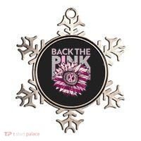Back The Pink Breast Cancer Awareness Sunflower Ribbon Ornament thumb 0