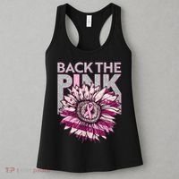 Back The Pink Breast Cancer Awareness Sunflower Ribbon Women's Tank Top thumb 3