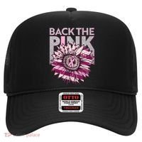 Back The Pink Breast Cancer Awareness Sunflower Ribbon Hat thumb 0
