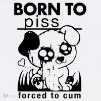 Born To Piss Forced To Cum Funny Dog Women's Tank Top thumb 5
