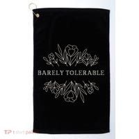 Barely Tolerable Pride And Prejudice Jane Austen Golf Towel thumb 0
