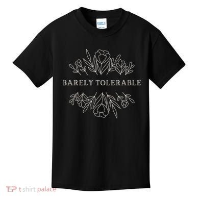 Barely Tolerable Pride And Prejudice Jane Austen Kids T-Shirt