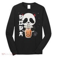 Bubble Tea Panda Boba Tea Long Sleeve Shirt thumb 0