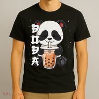Bubble Tea Panda Boba Tea T-Shirt thumb 3