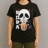 Bubble Tea Panda Boba Tea T-Shirt thumb 4
