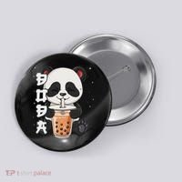 Bubble Tea Panda Boba Tea Button thumb 0