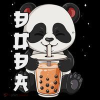 Bubble Tea Panda Boba Tea Button thumb 1
