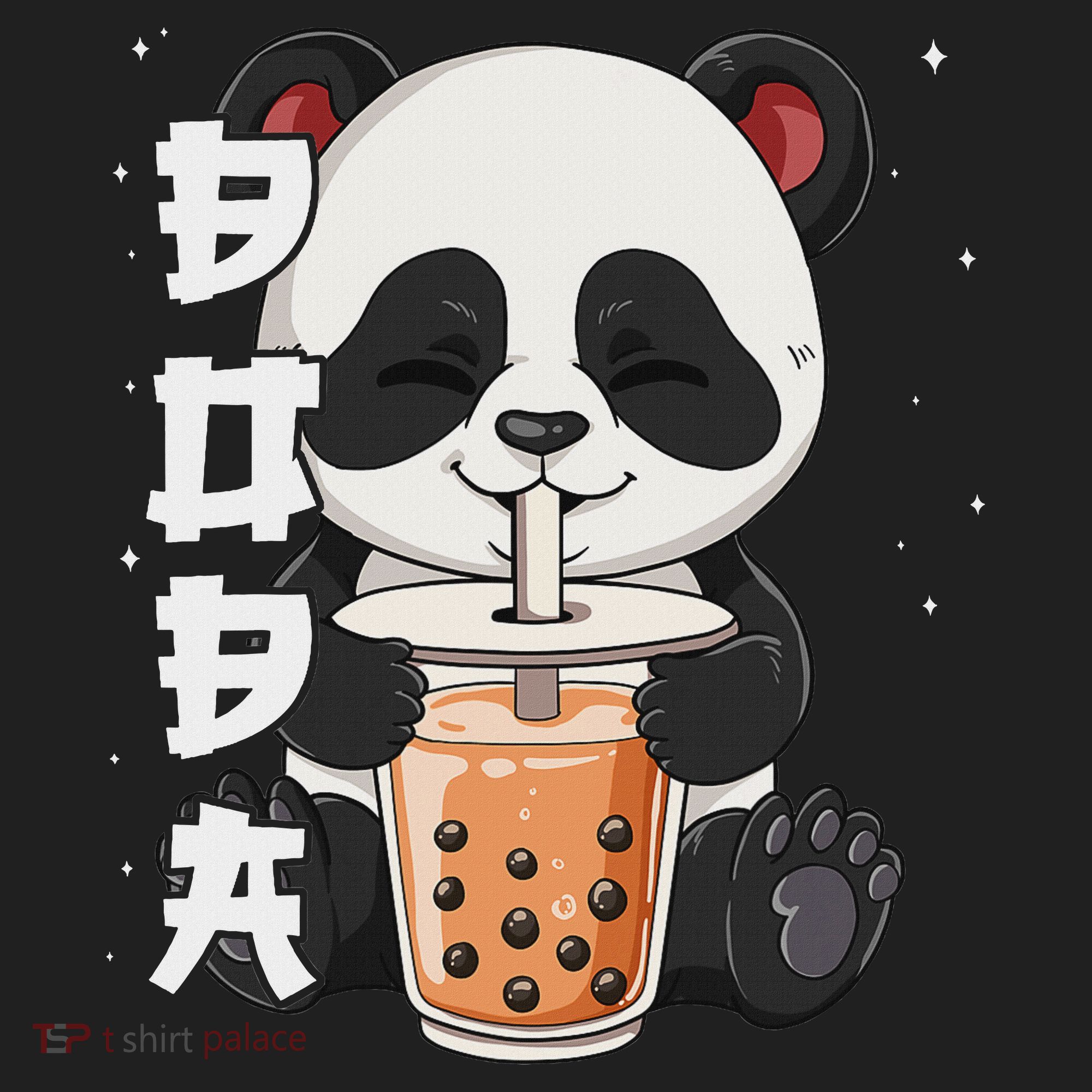 Bubble Tea Panda Boba Tea Beanie