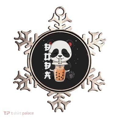 Bubble Tea Panda Boba Tea Ornament