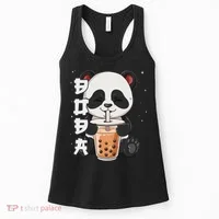 Bubble Tea Panda Boba Tea Women's Tank Top thumb 0
