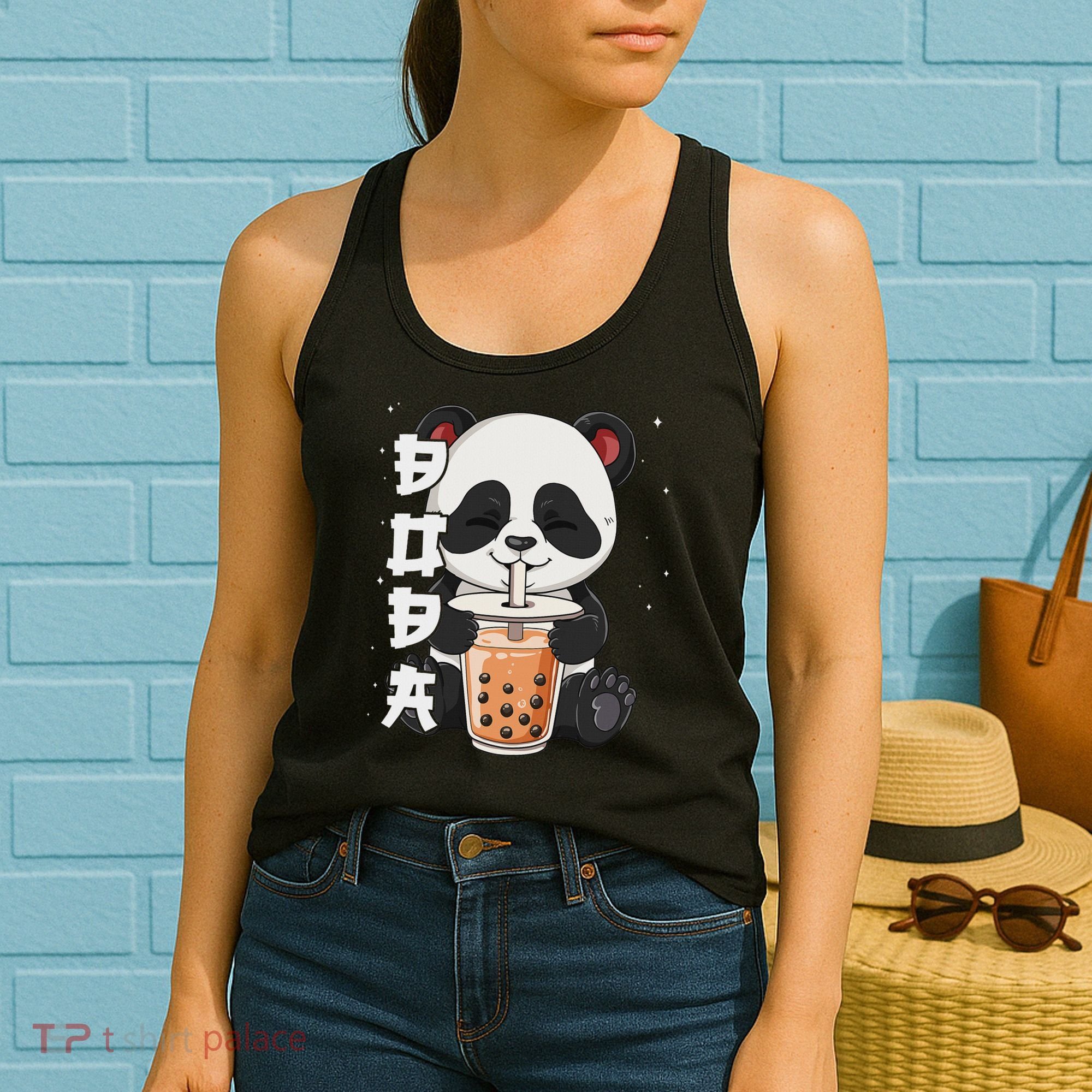Bubble Tea Panda Boba Tea Women's Tank Top