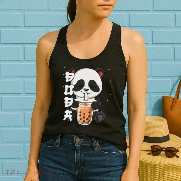 Bubble Tea Panda Boba Tea Women's Tank Top