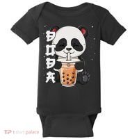 Bubble Tea Panda Boba Tea Baby Bodysuit thumb 0