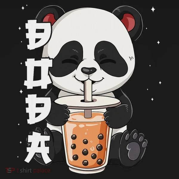 Bubble Tea Panda Boba Tea Toddler Hoodie