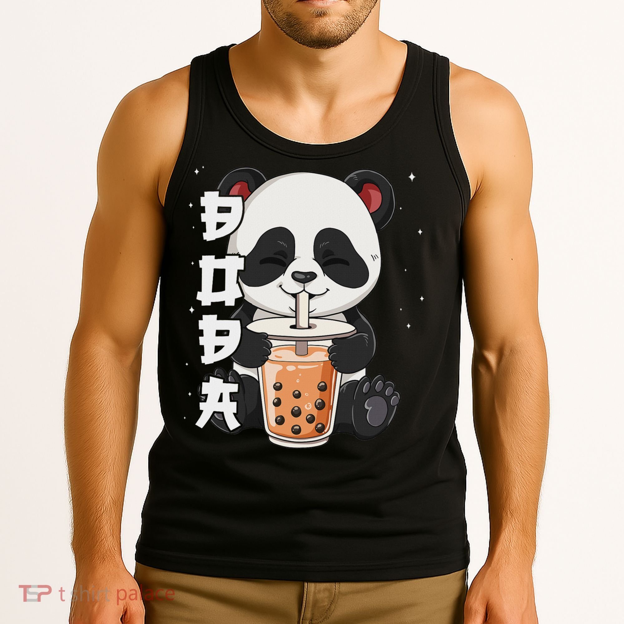 Bubble Tea Panda Boba Tea Tank Top