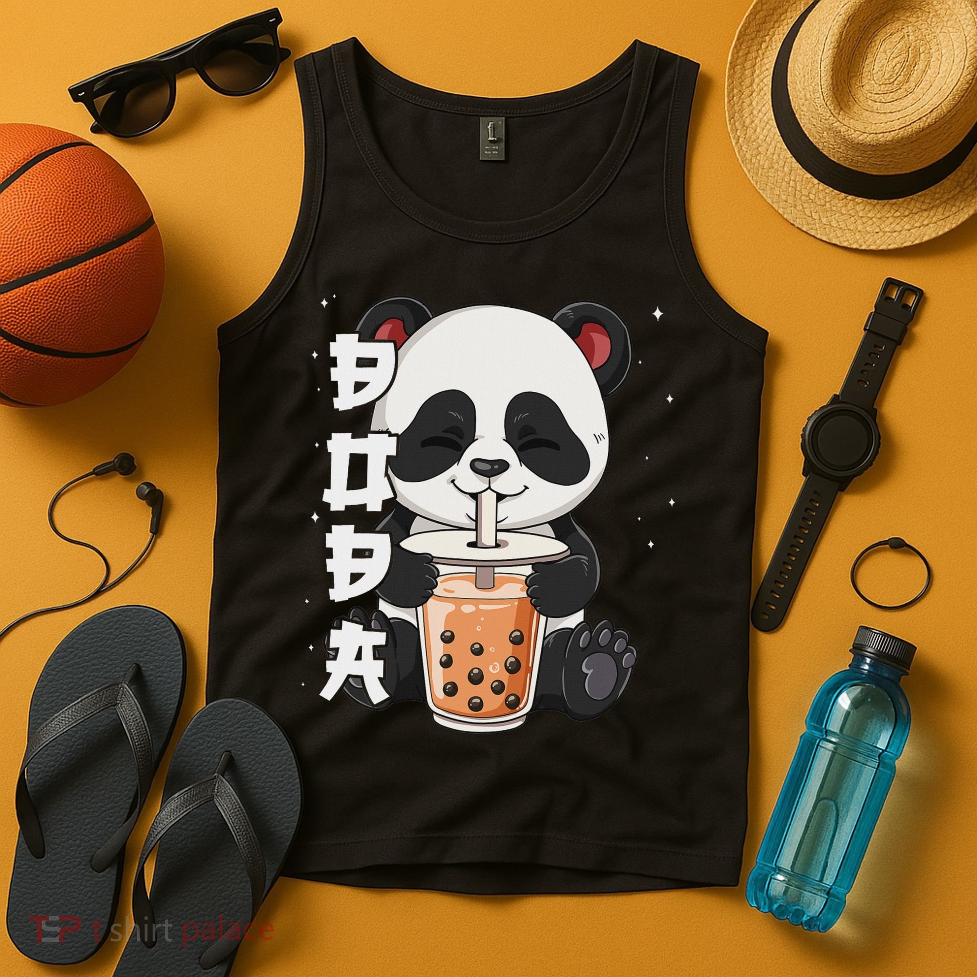 Bubble Tea Panda Boba Tea Tank Top