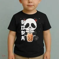 Bubble Tea Panda Boba Tea Toddler T-Shirt thumb 2