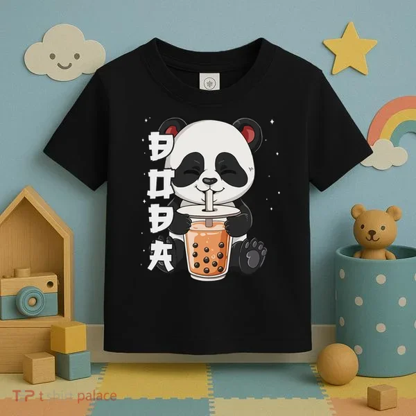 Bubble Tea Panda Boba Tea Toddler T-Shirt