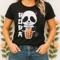 Bubble Tea Panda Boba Tea Women's T-Shirt thumb 2