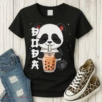 Bubble Tea Panda Boba Tea Women's T-Shirt thumb 3