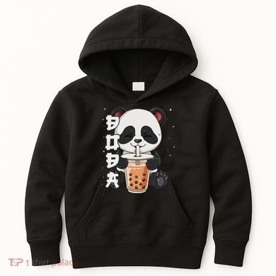 Bubble Tea Panda Boba Tea Kids Hoodie