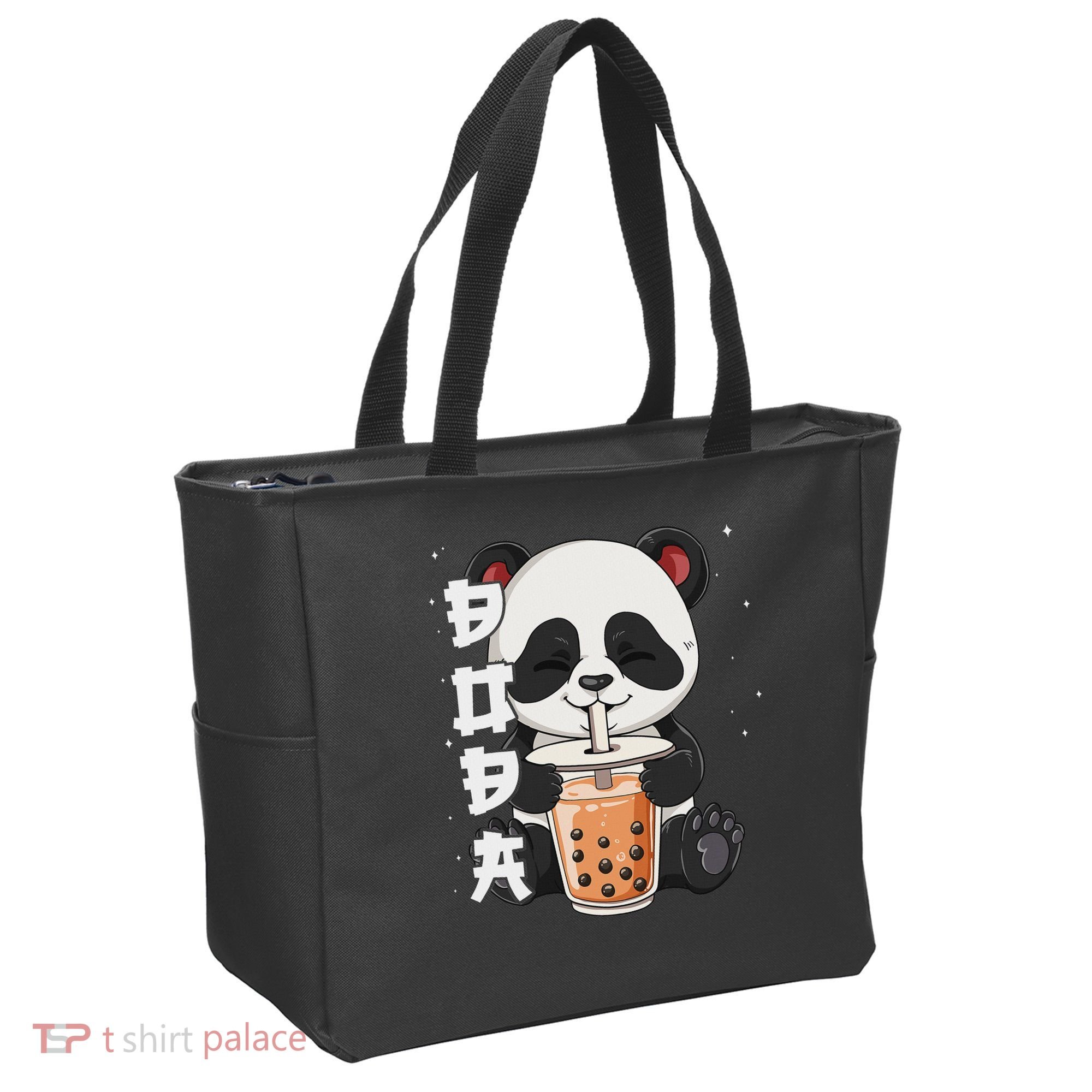 Bubble Tea Panda Boba Tea Tote Bag