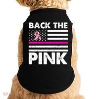 Back The Pink Breast Cancer Awareness Thin Line Doggie Tank thumb 0