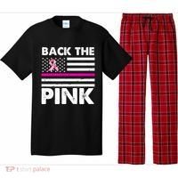 Back The Pink Breast Cancer Awareness Thin Line Pajama Set thumb 0