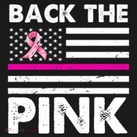 Back The Pink Breast Cancer Awareness Thin Line Mousepad thumb 1