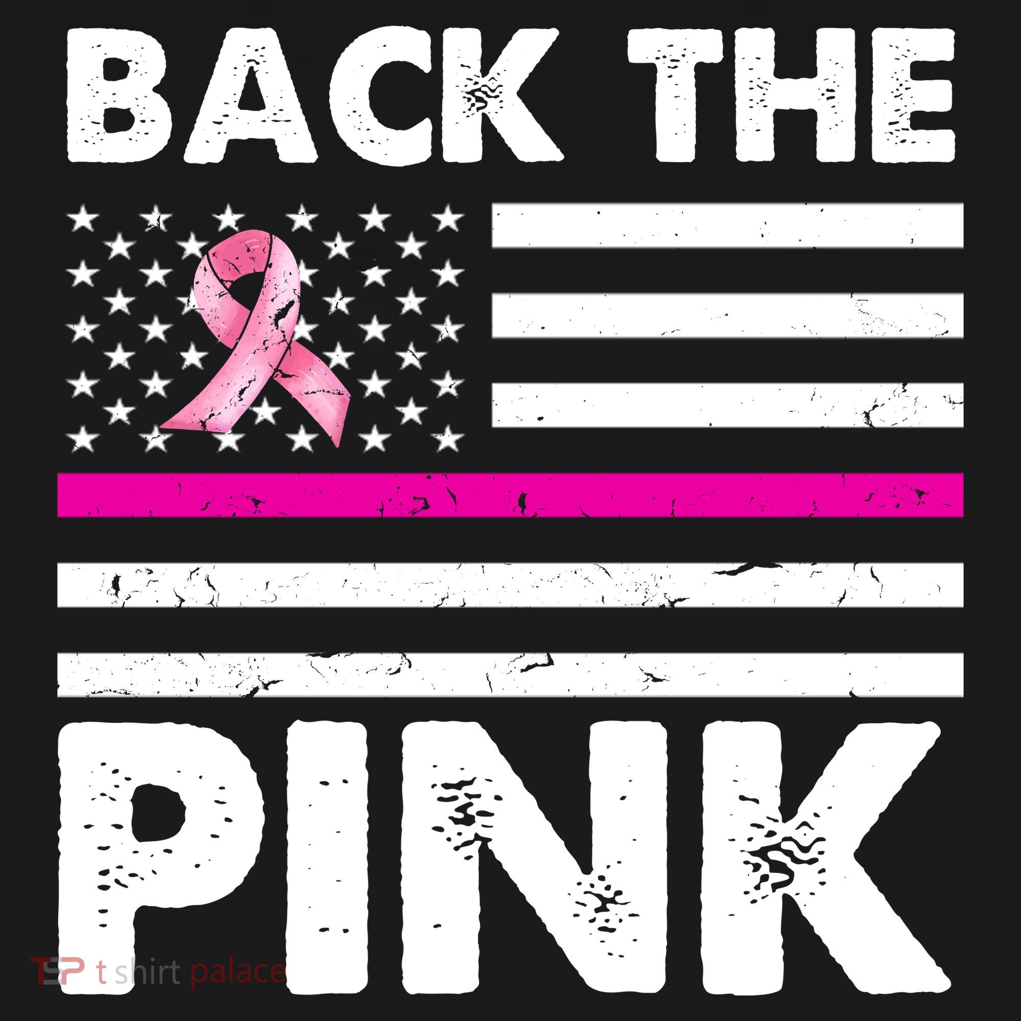 Back The Pink Breast Cancer Awareness Thin Line Mousepad