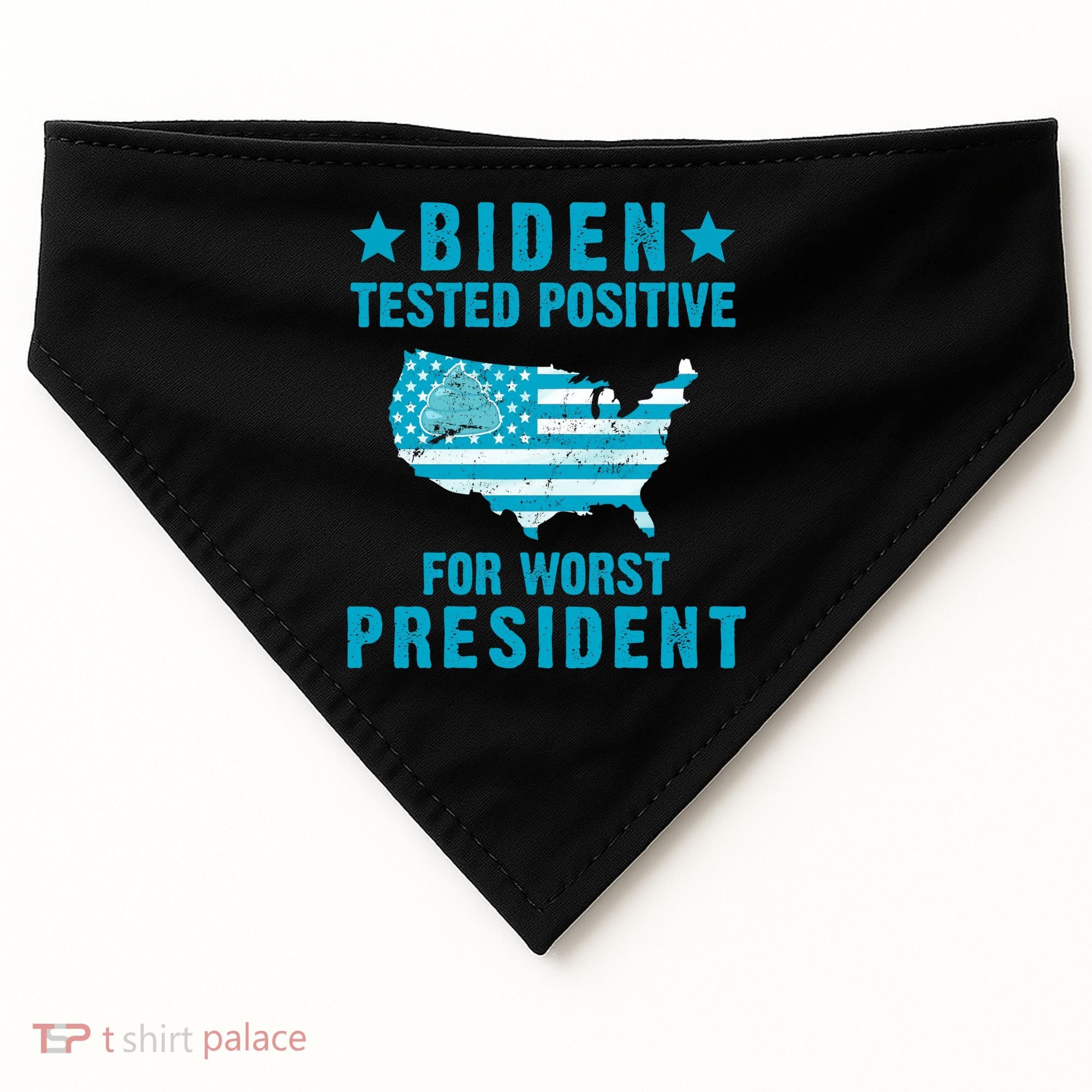Biden Tested Positive For The Worst President USA-Made Doggie Bandana